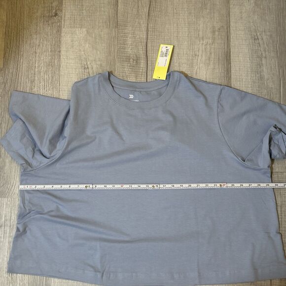 NWT All in Motion Plus Size 3X Blue Supima Cotton Short Sleeve T-Shirt Top - Picture 11 of 16